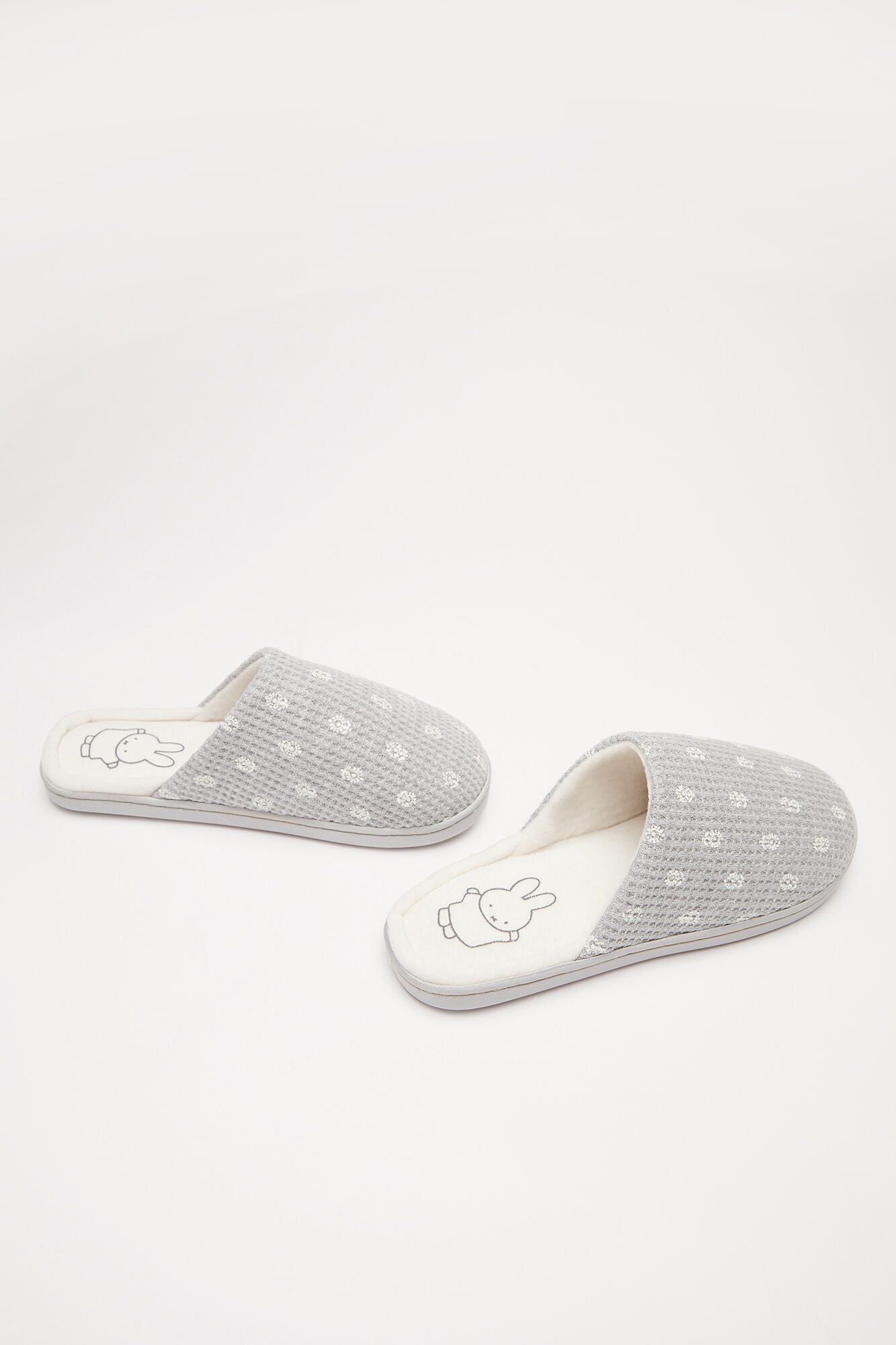 Zapatillas casa flores Miffy - cinza