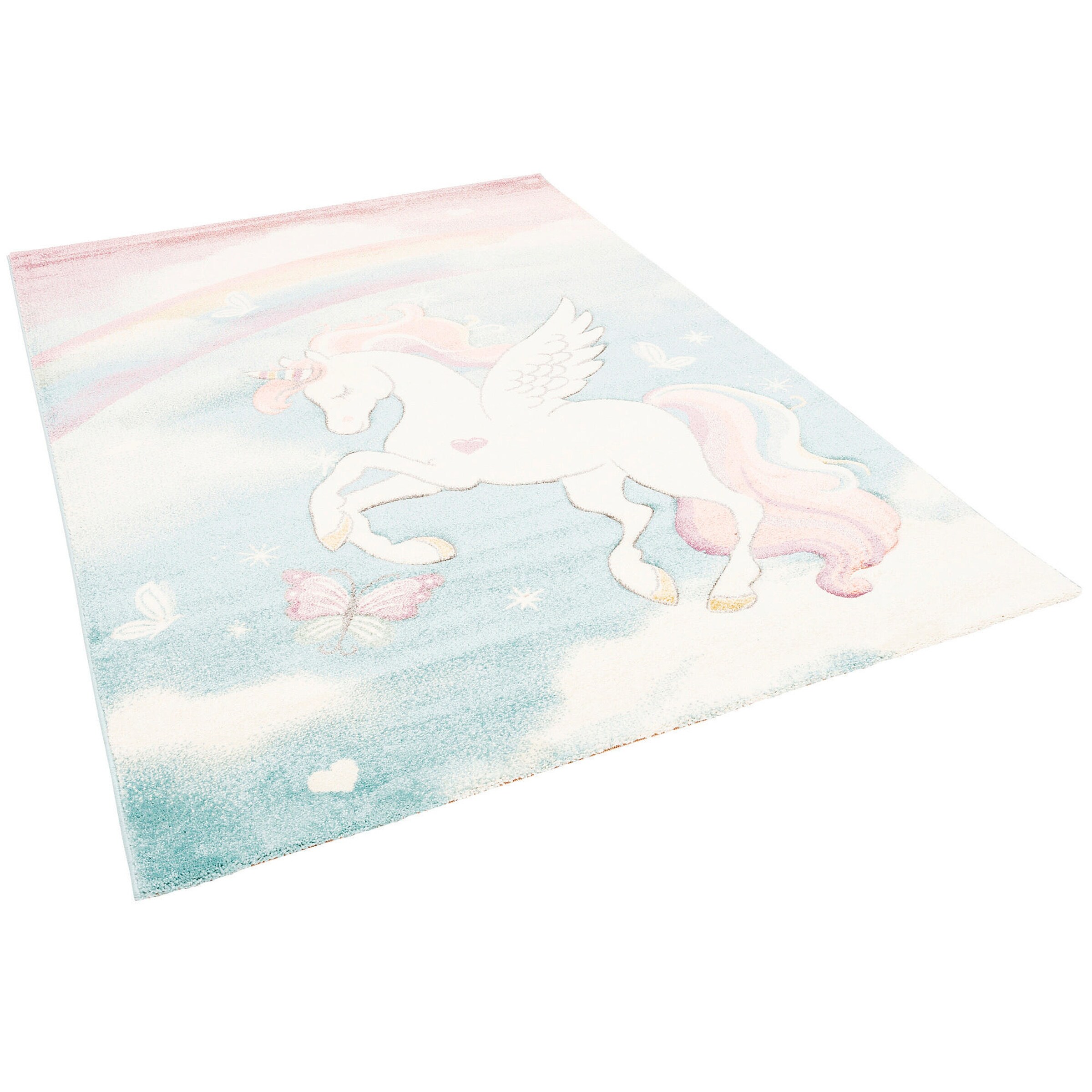 Pergamon Kinder Teppich Maui Kids Pastell Einhorn Bunt