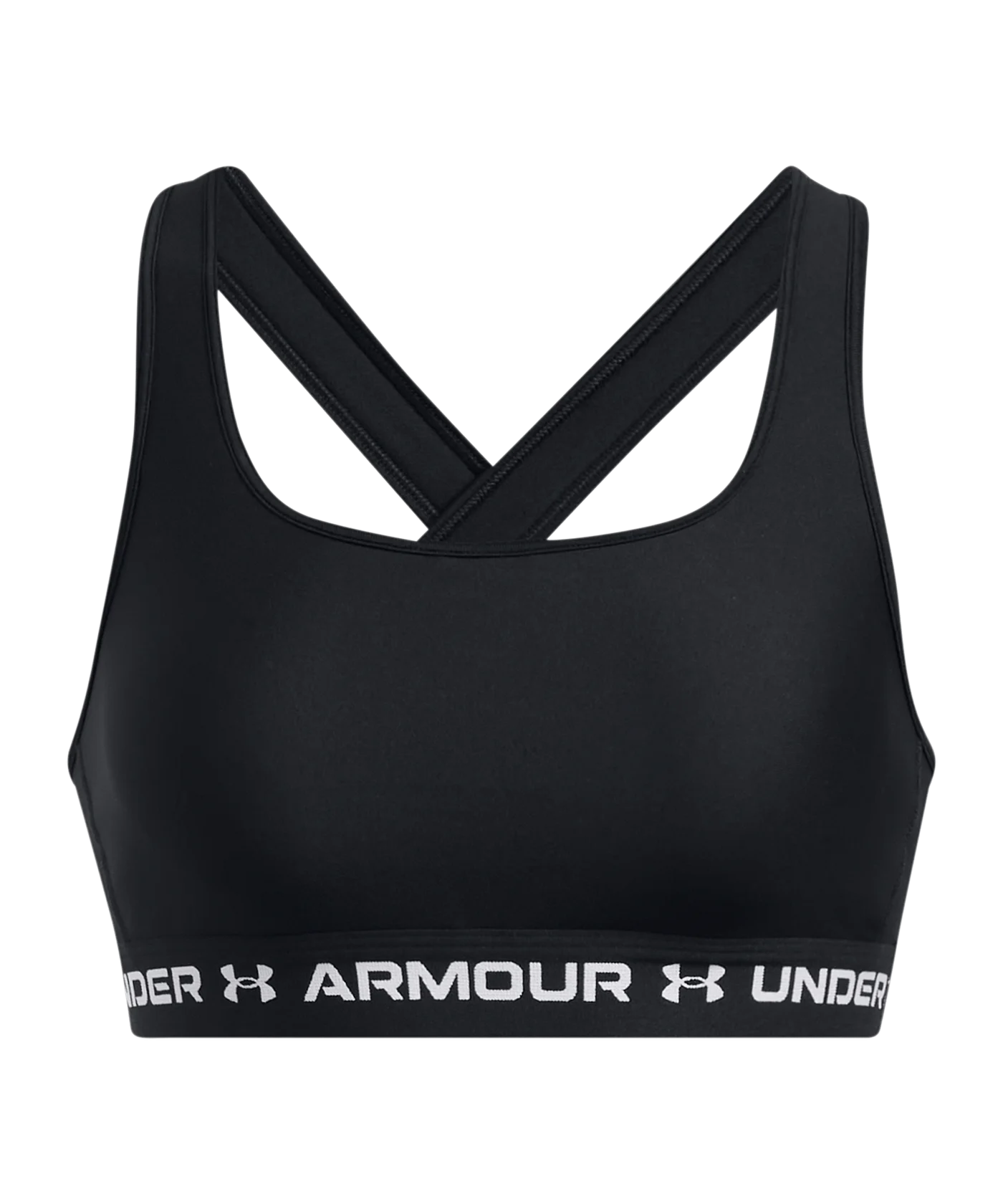 Under Armour Crossback Mid Sport-BH Damen Schwarz F006