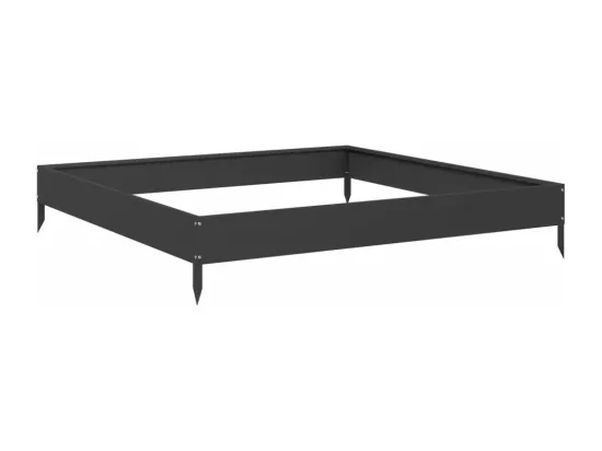 Jardinière bac lit surélevé noire 100 x 100 x 45430 cm 02_0039257