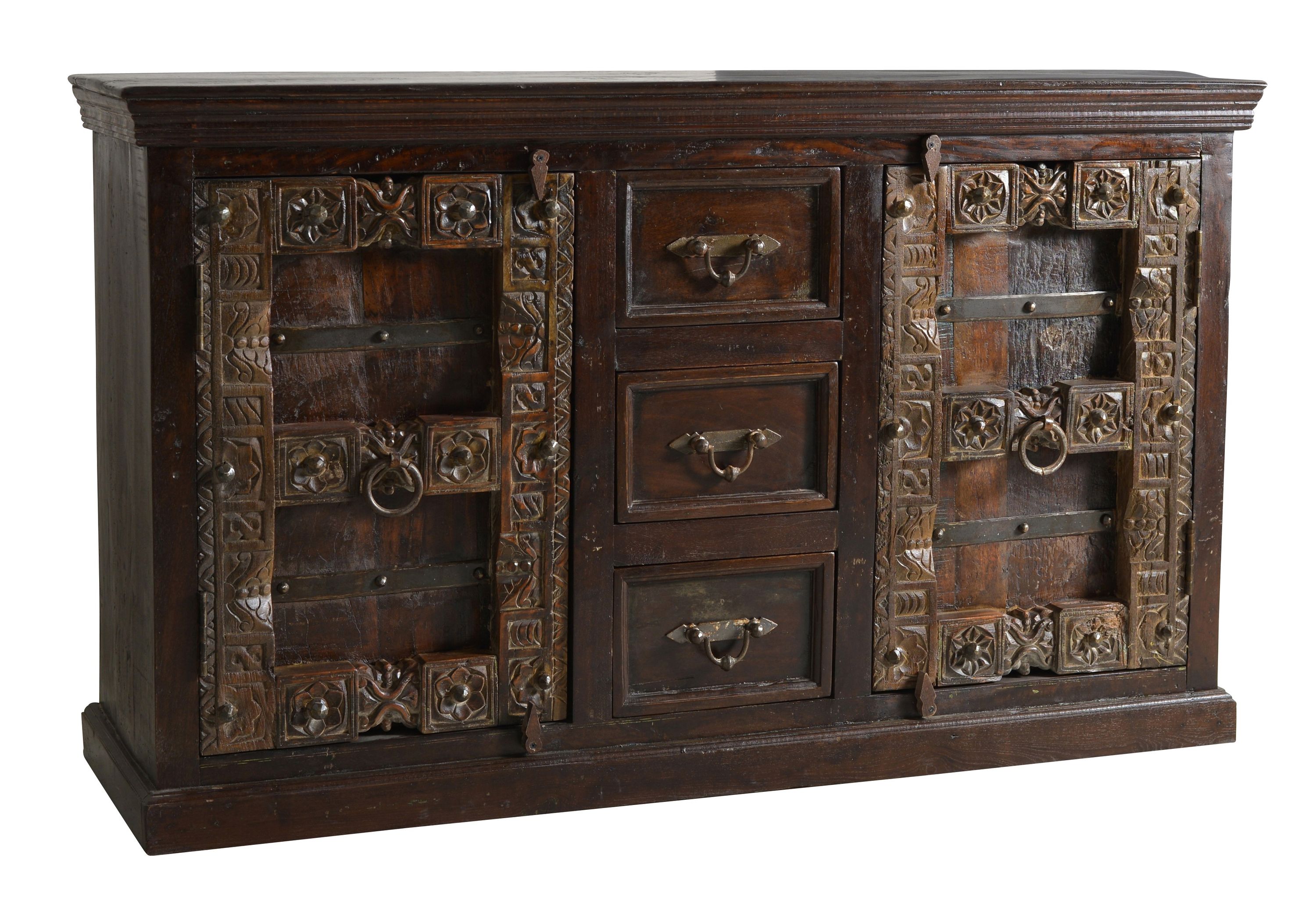 Sideboard Almirah Altholz Kommode Wohnzimmer Esszimmer Schubladen Schrank