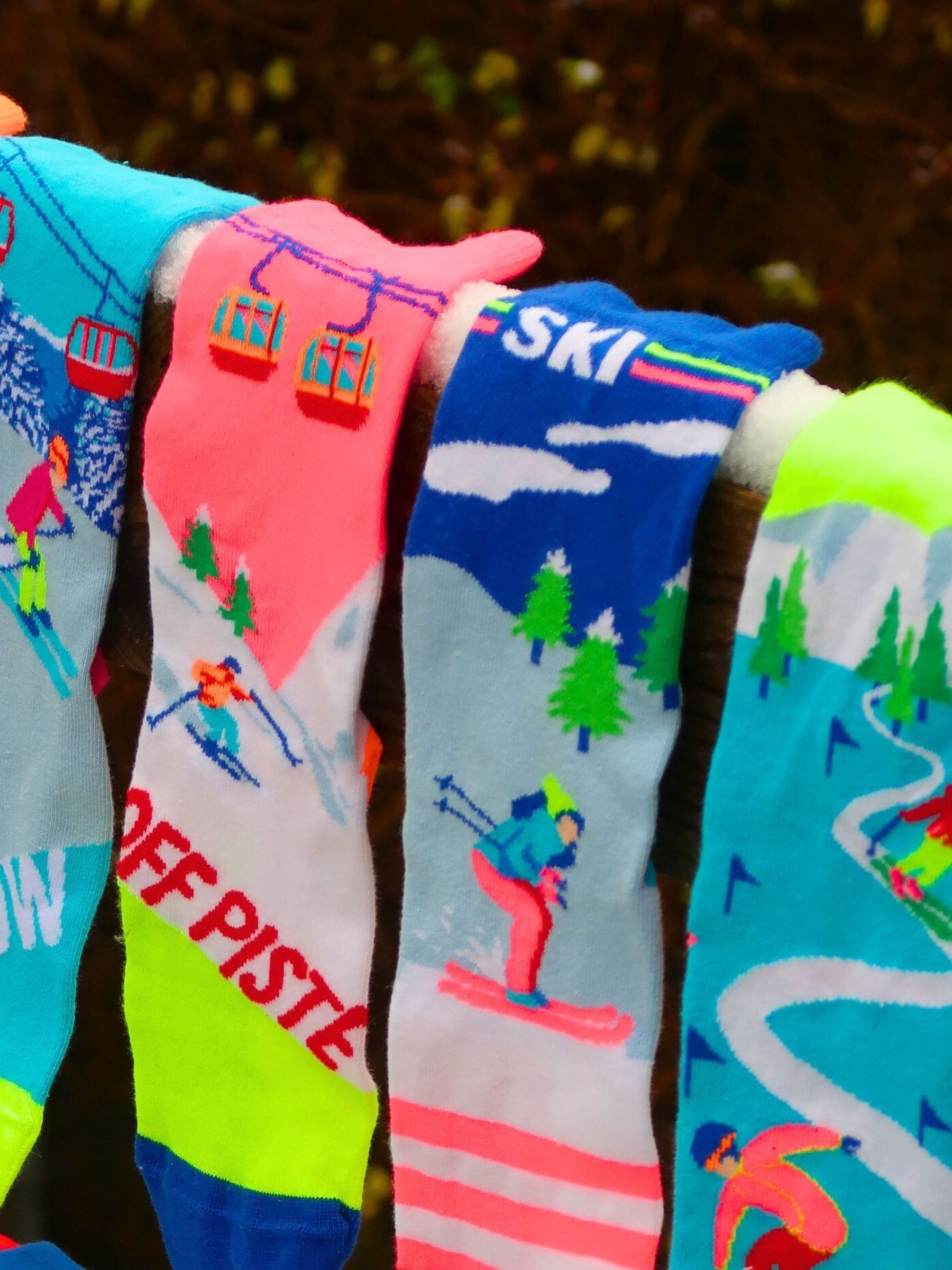 United Odd Socks Ladies Ski Socks 6 Packs