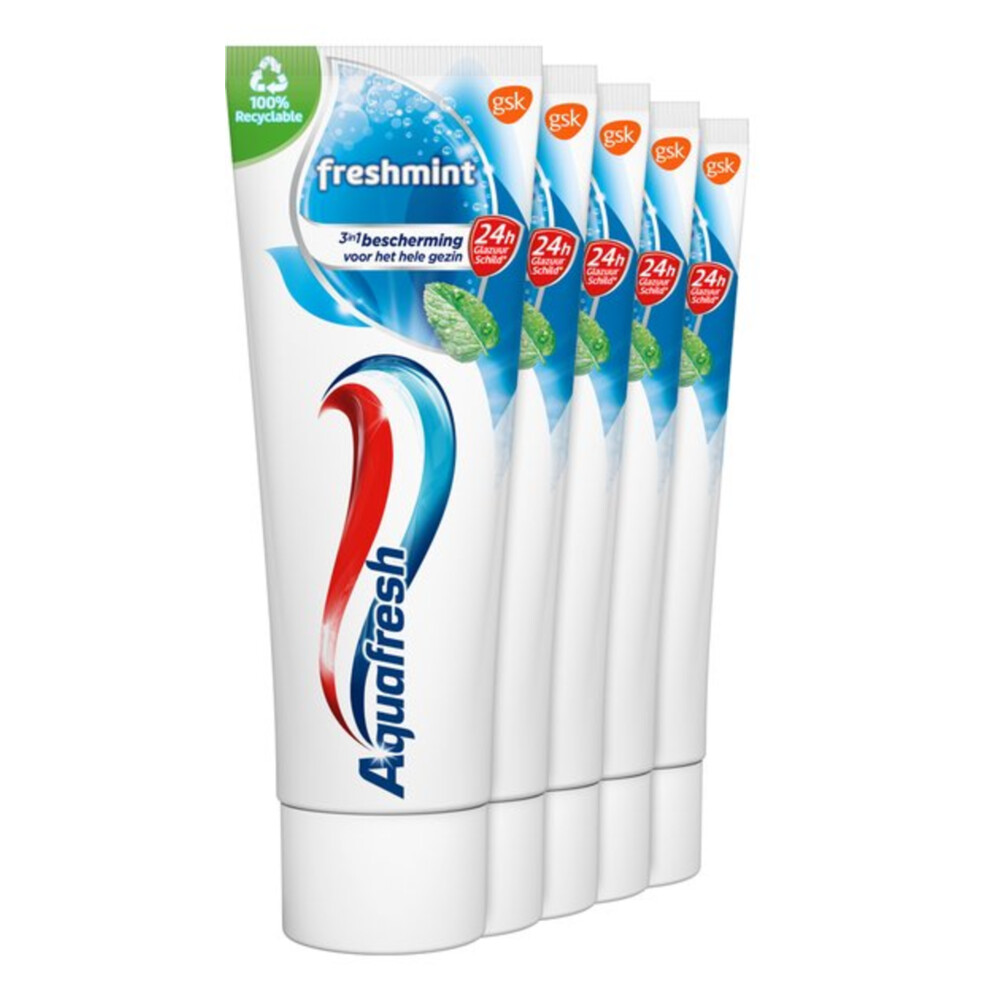 Aquafresh Tandpasta Freshmint Frisse Adem5 stuks
