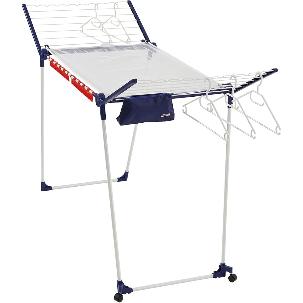 Leifheit Pegasus 200 Gullwing Égouttoir à Linge Blanc/Bleu : Cuisine et Maison
