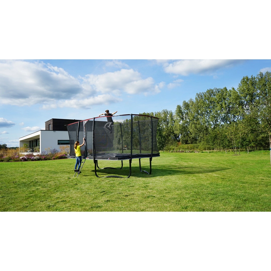 EXIT PeakPro Trampolin 244 x 427 cm - schwarz