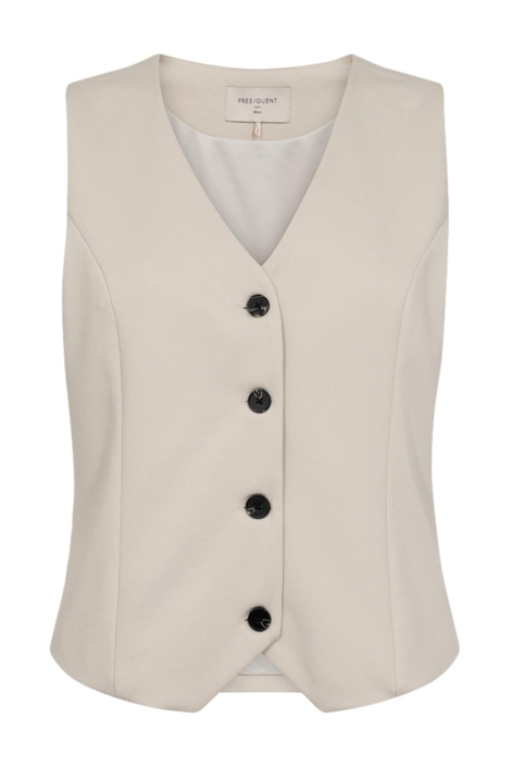 Freequent ecru dames gilet