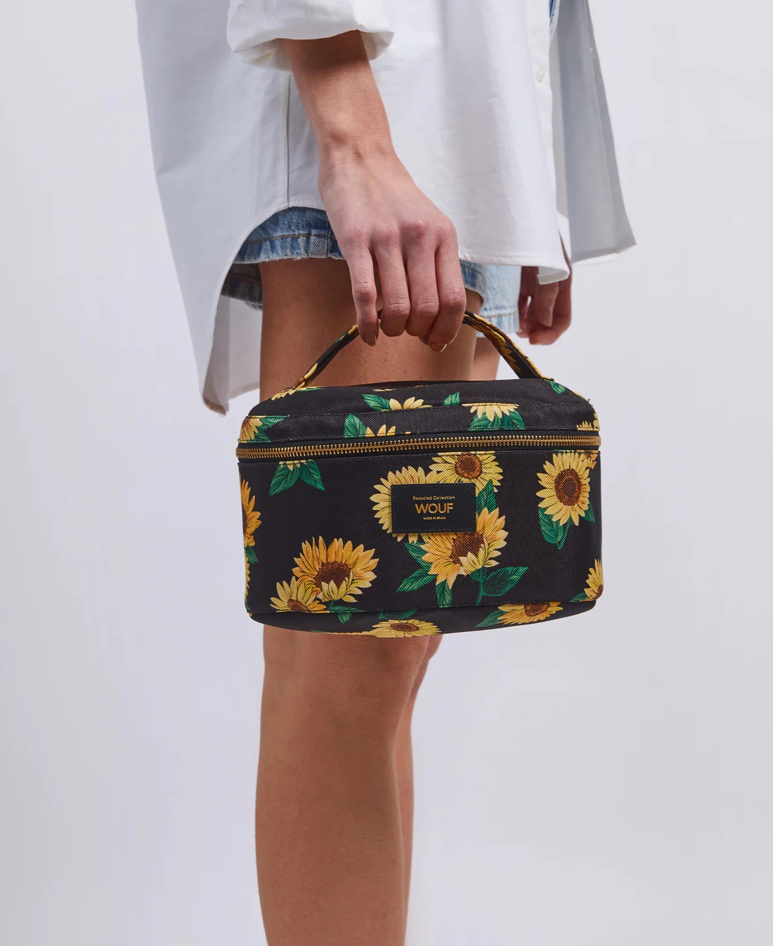 (23x15cm) Vanity Bag Necessaire Kulturbeutel aus recyceltem Stoff (MX240004) - Gigi