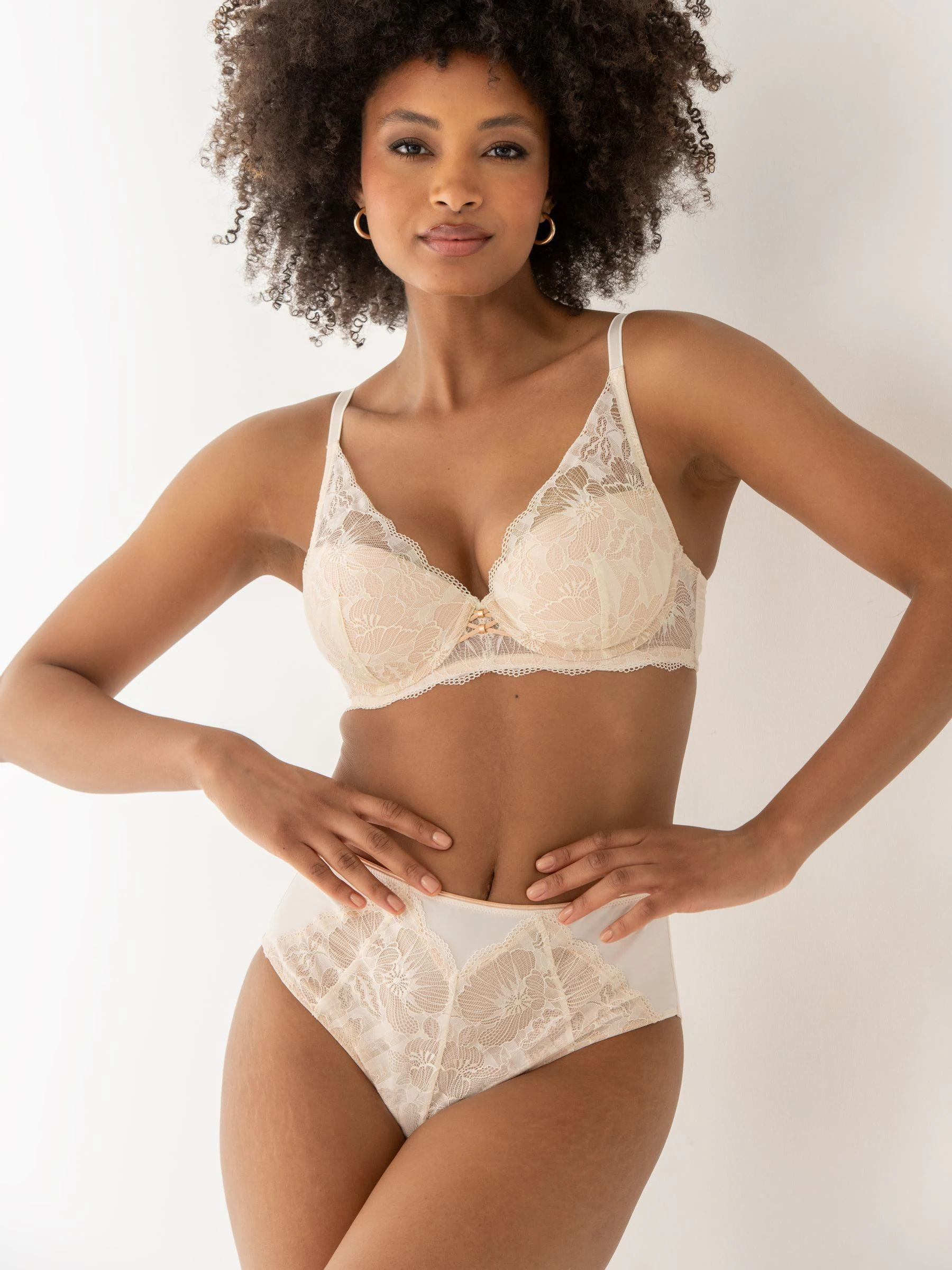 Crème - Pour Moi Atelier Lace Underwired Bra