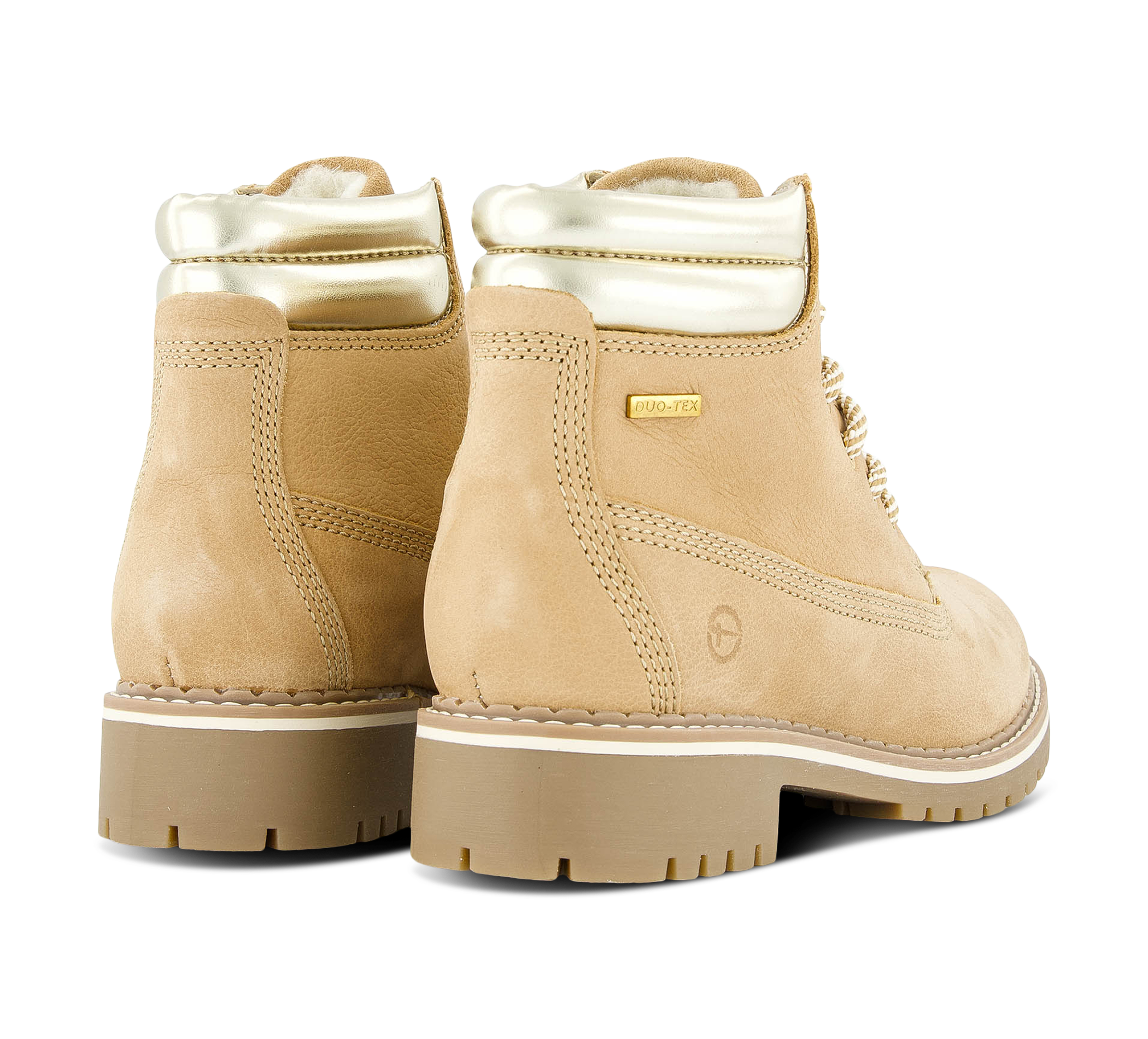 Tamaris Schnürstiefel beige/taupe