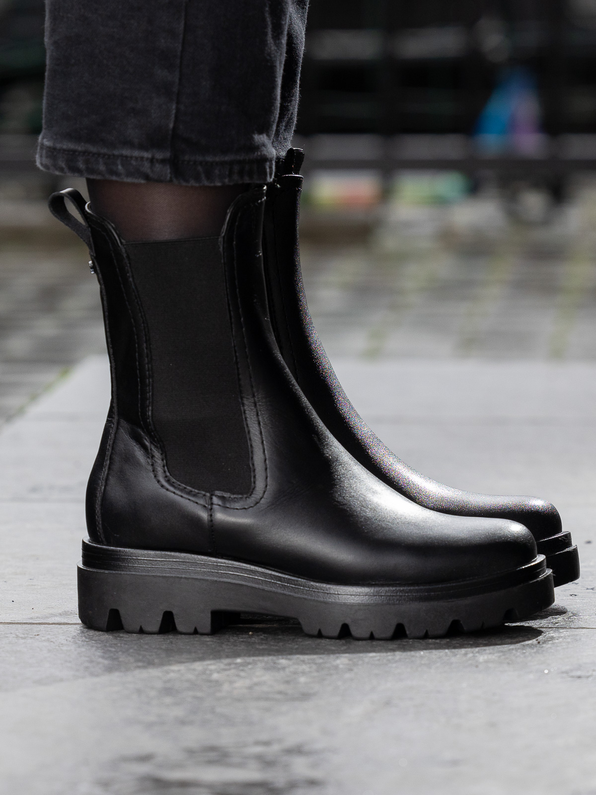 Castro Leather Chelsea Black - Trapes Sko