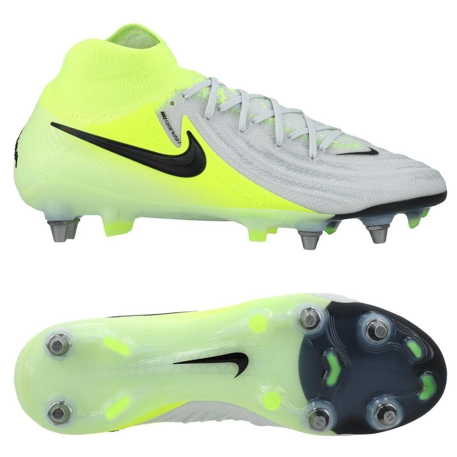 Nike Phantom Luna II Elite SG-PRO ÉDITION JOUEUR Mad Voltage - Argenté/Noir/Jaune Fluo