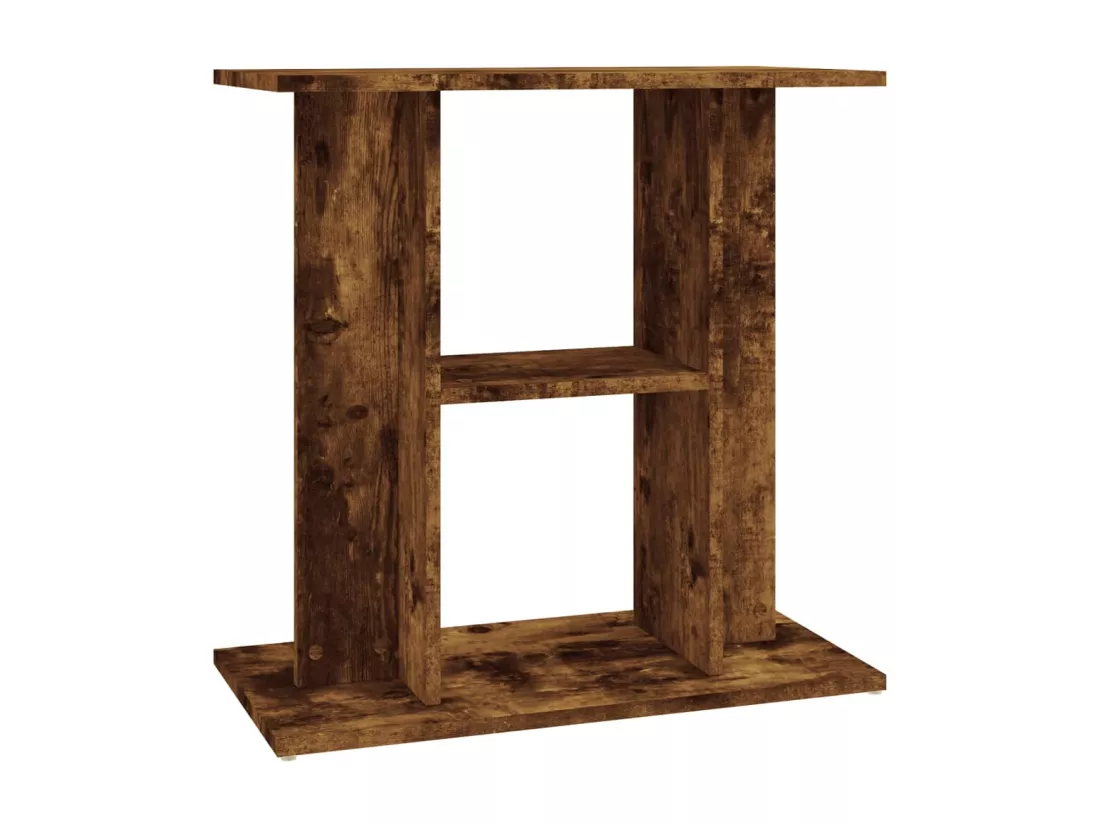 Support pour aquarium chêne fumé 60x30x60 cm bois d'ingénierie