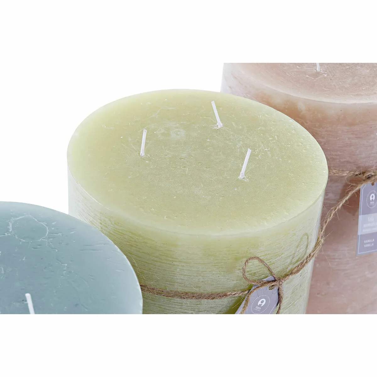 DKD Home Decor Vanille - 3 Bougies