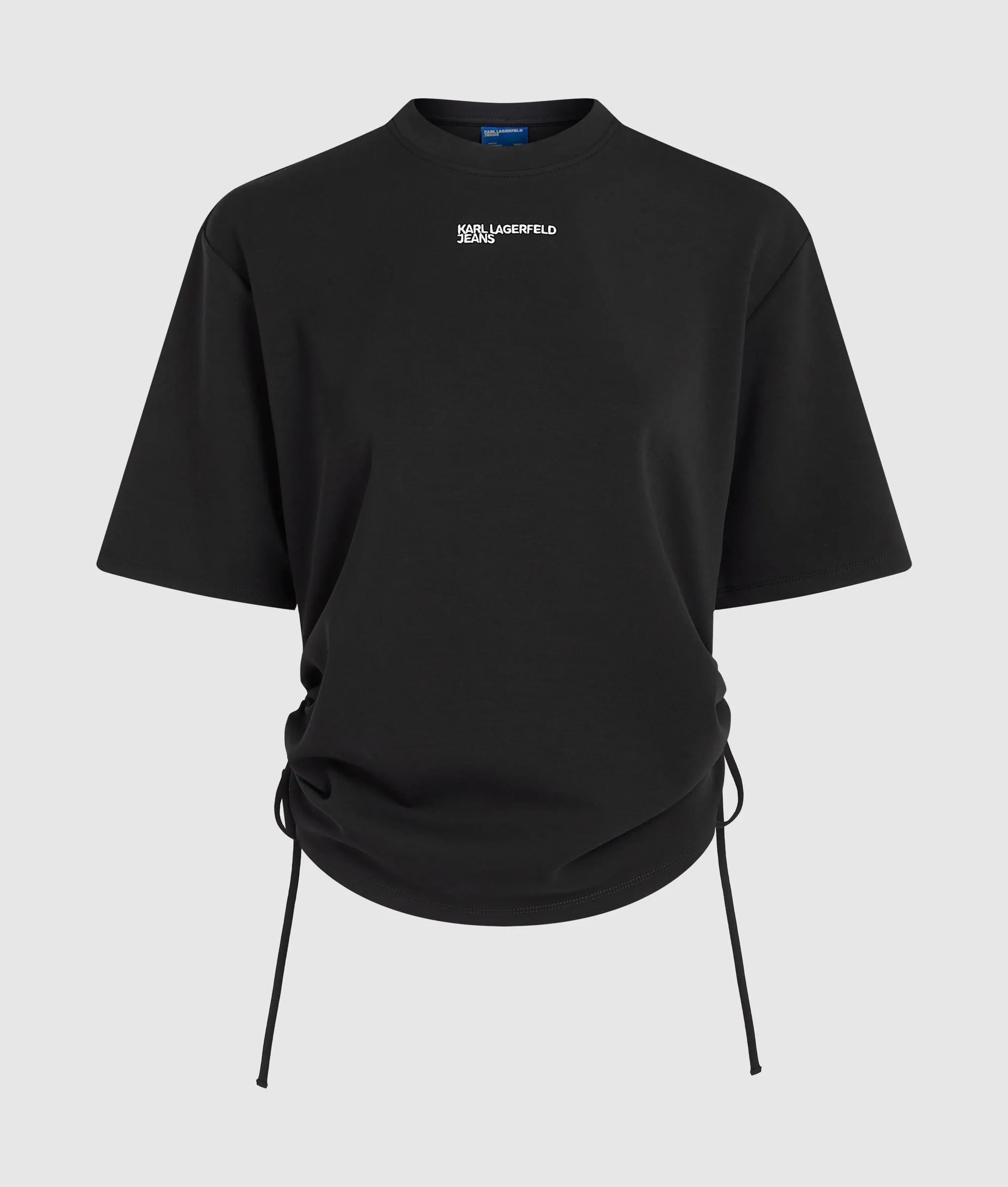 Stropdas detail met ruches t-shirt