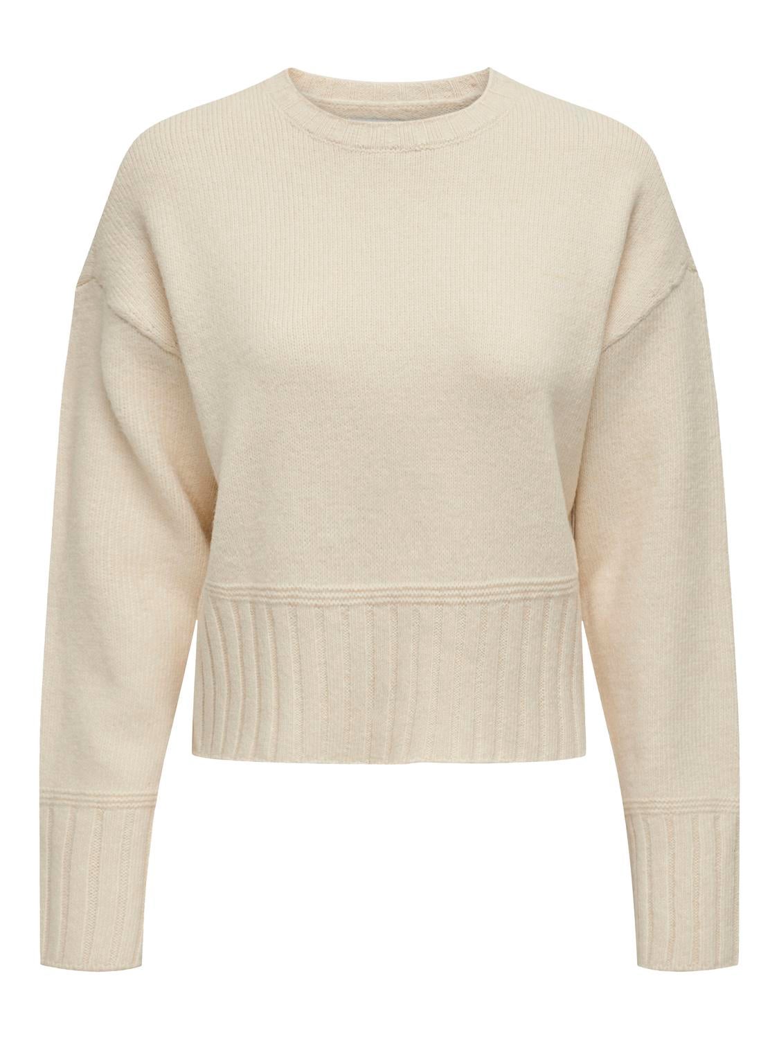 ONLALLIE Strickpullover Whitecap Gray