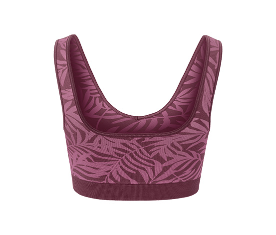 Seamless-Sport-Bustier, pflaume