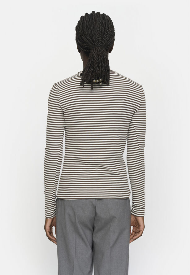 Soft Rebels SRFenja Stripe O-neck Top Morel