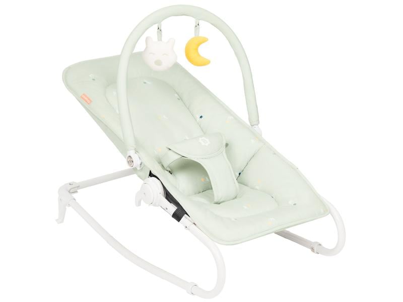 Badabulle Babywippe Lichen Ultrakompakte Babywippe, die sich in eine Babyschaukel verwandeln lässt