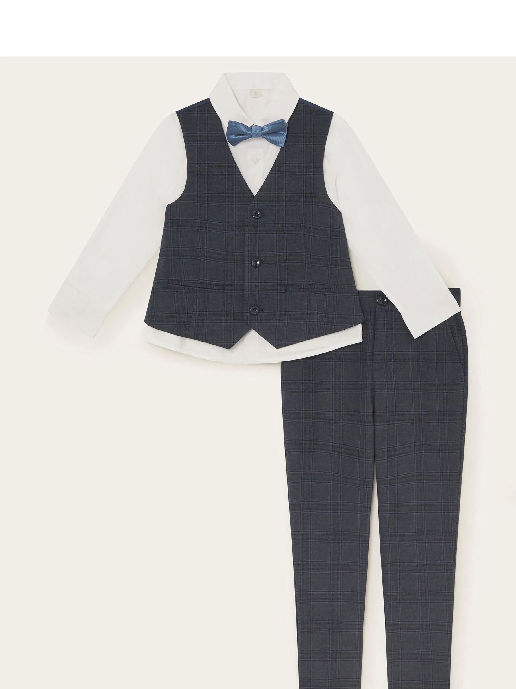 Monsoon 4-Piece Check Suit