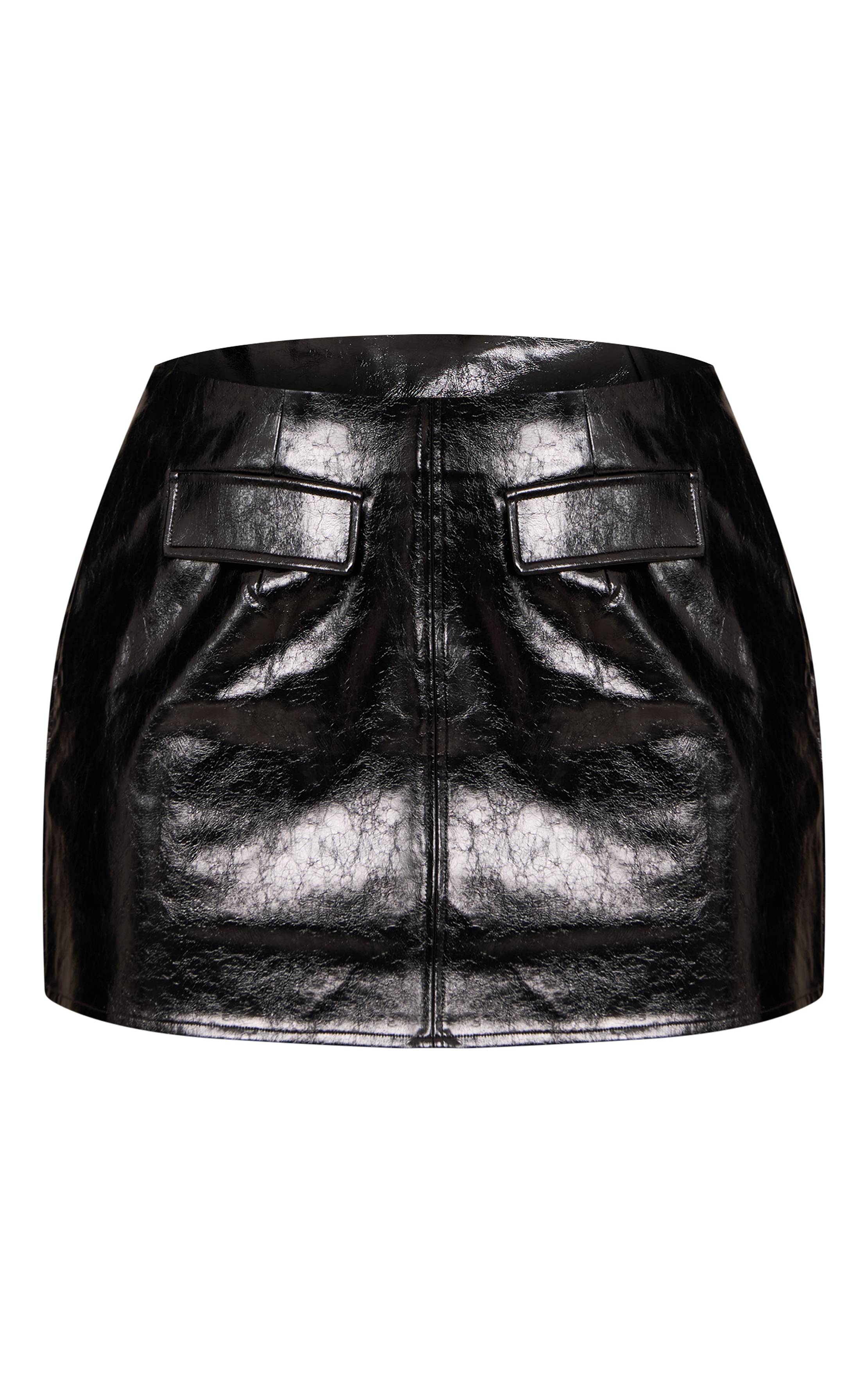 Noir Ensemble Mini-jupe En Synthétiquee Shape