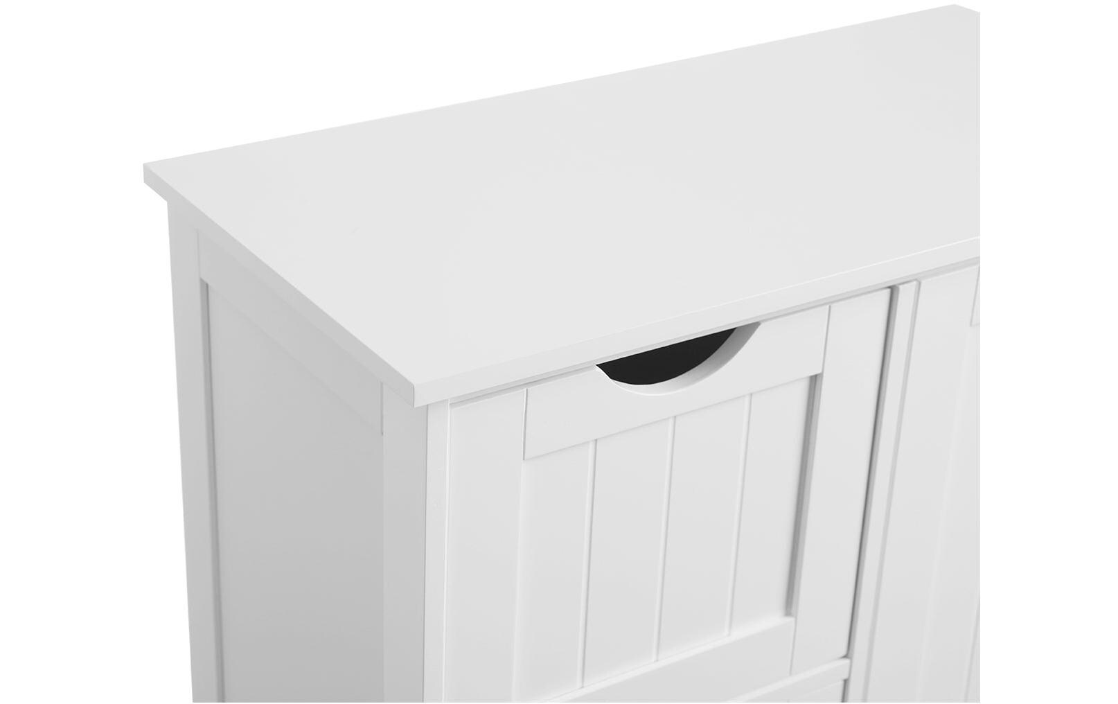 Kommode mit 3 Schubladen 60 x 81 cm, WeissModerner Schrank aus Holz