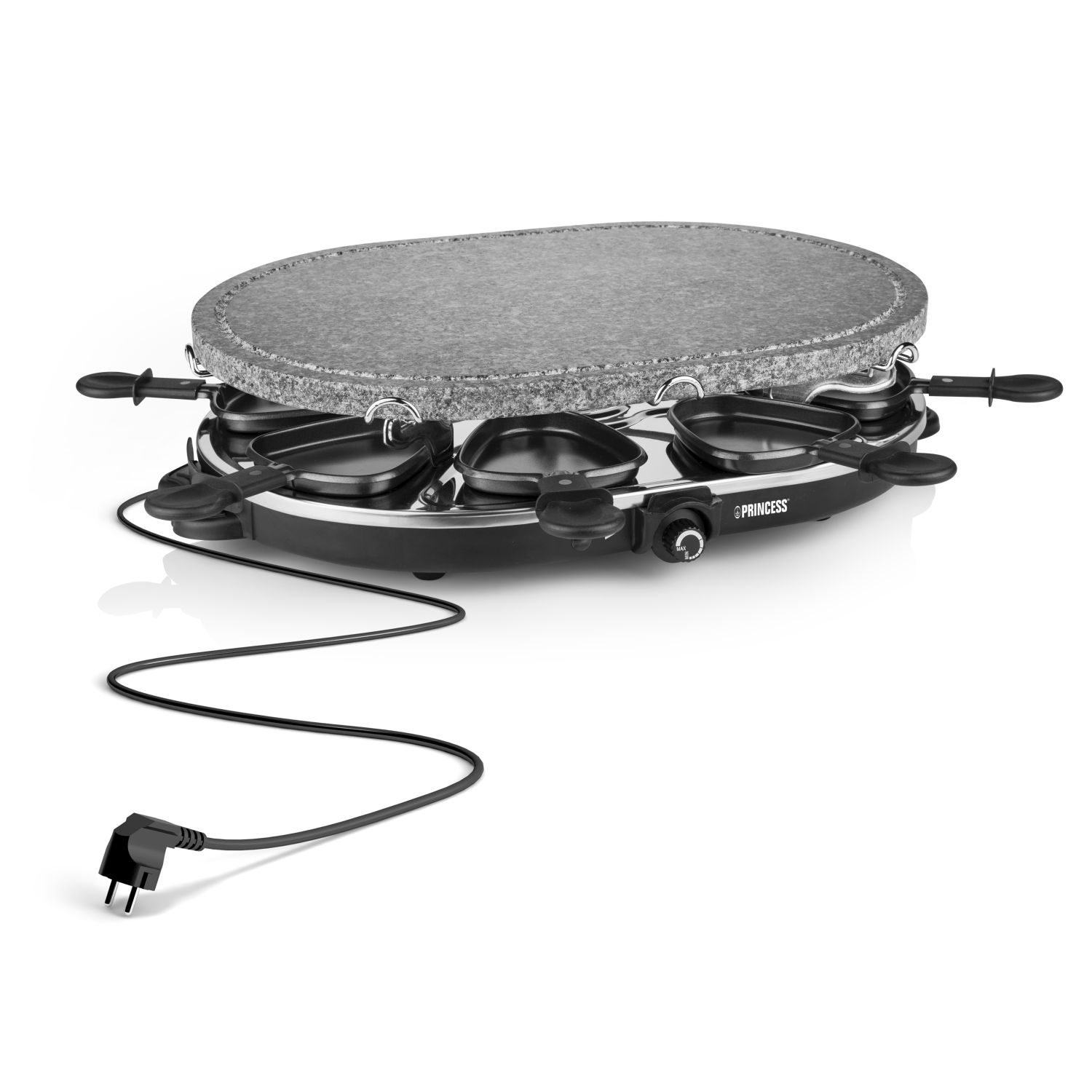 Princess 162720 Raclette 8 Oval steengrill