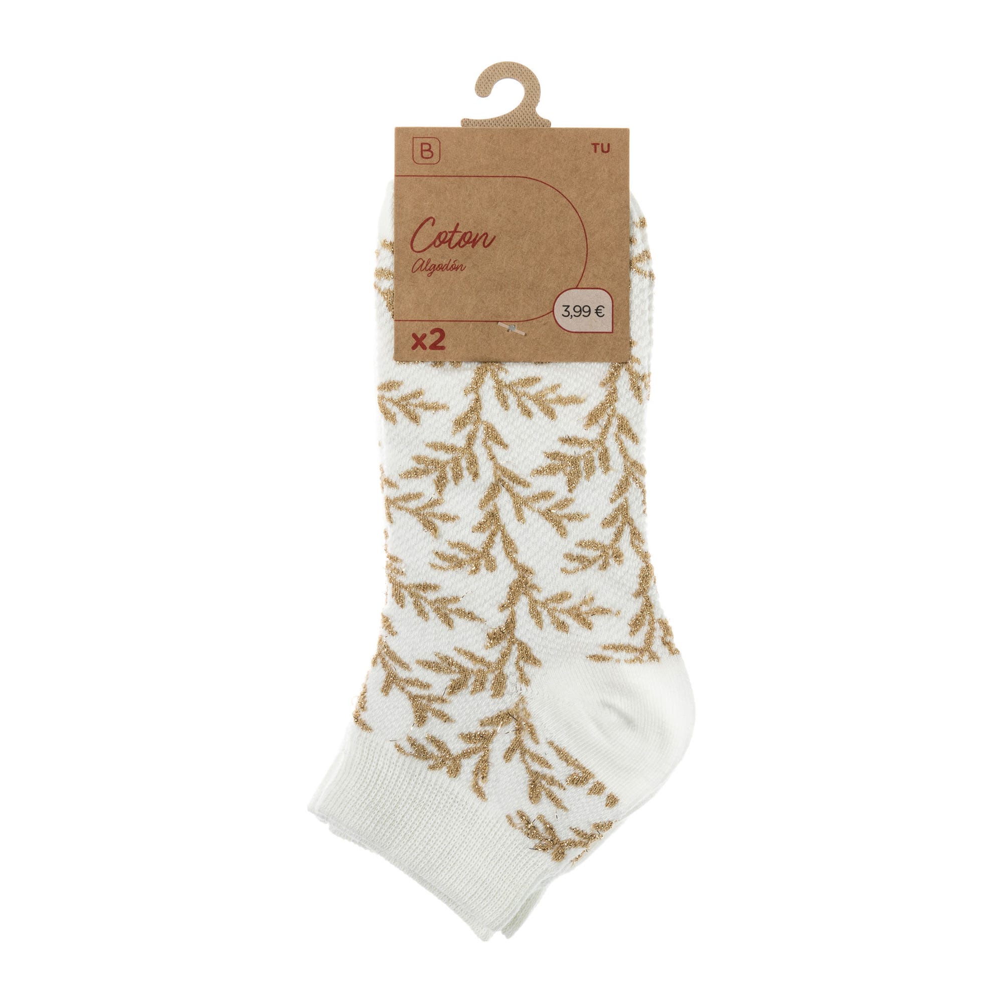 Chaussettes Femme or