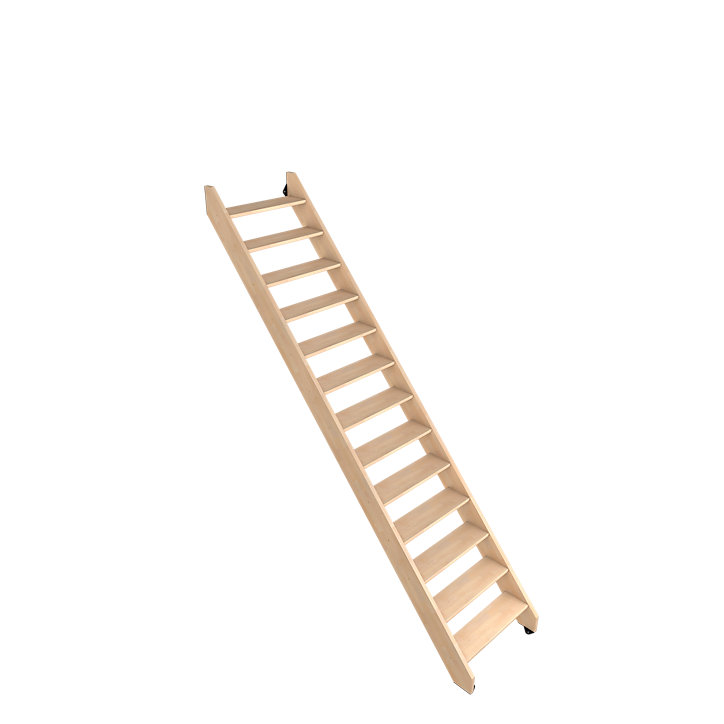 Escalier droit FORTIA bois 13 marches Siderno