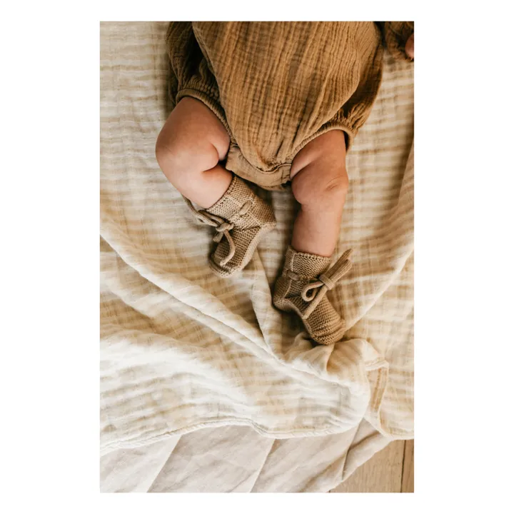 Hvid Chaussons Laine Mérinos | Beige