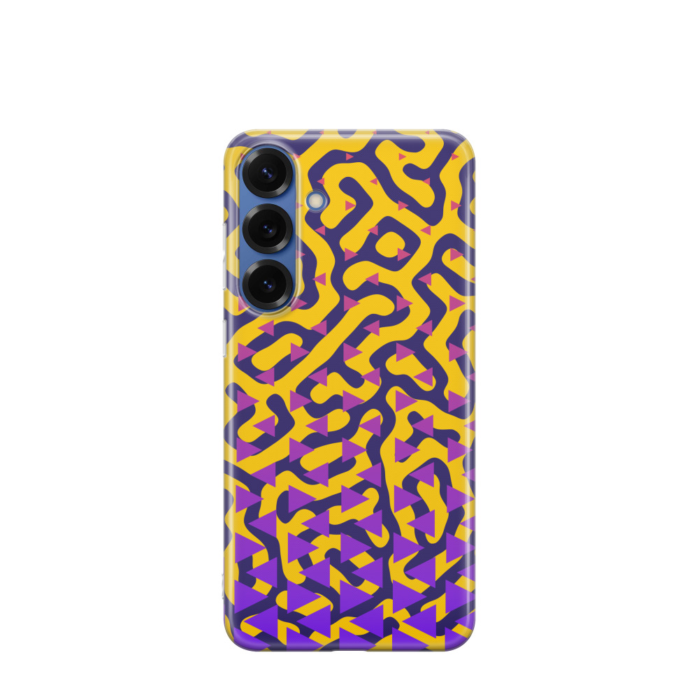Samsung Galaxy S25 Plus Gummi Hülle Mystisches Labyrinth 2 - Gelb