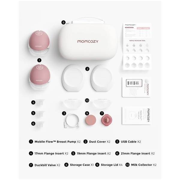 MomcozyMomcozy   M9 Milchpumpe rot Doppelt
