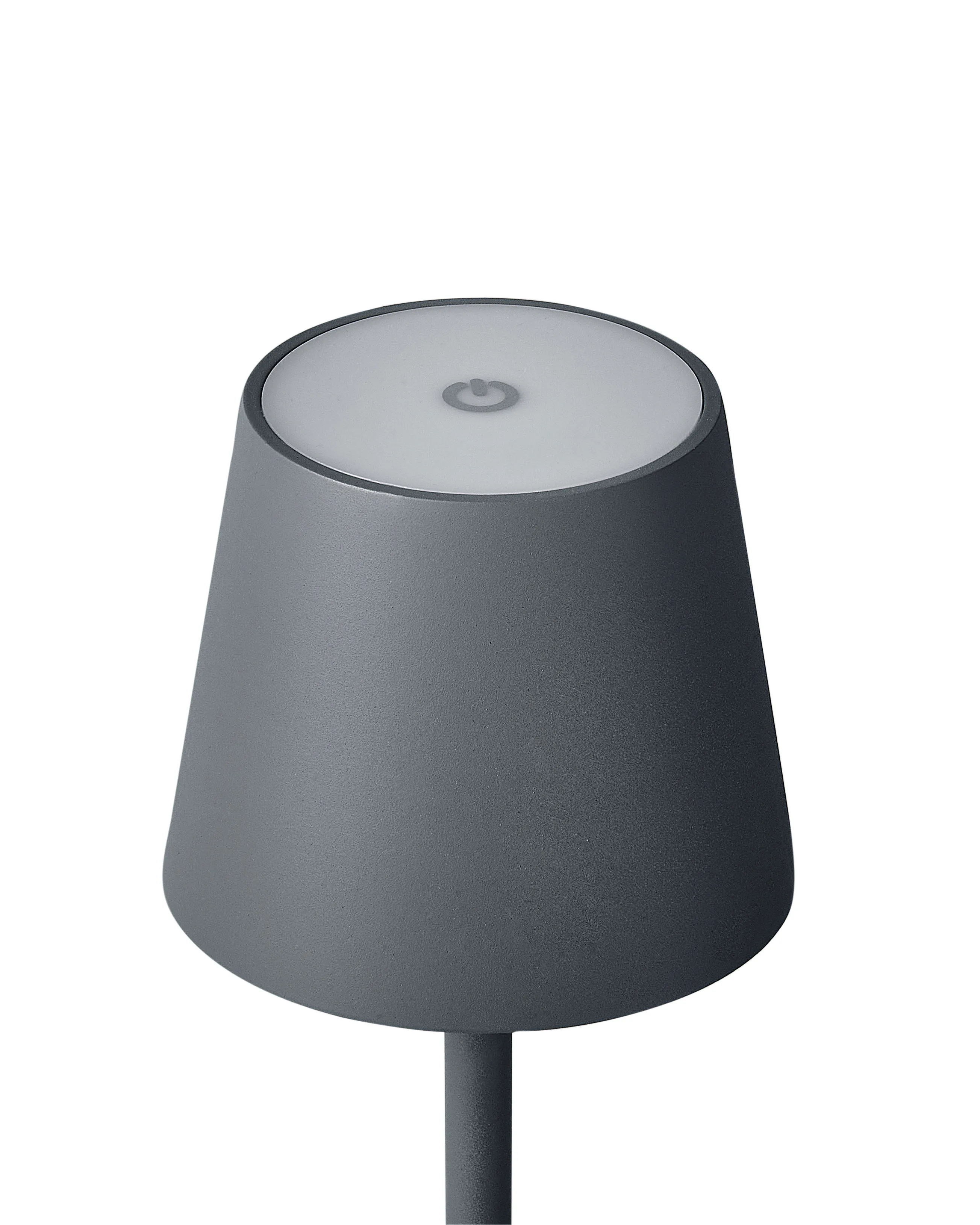 LED draadloze tafellamp BACEIRO met dimmer Metaal Donkergrijs