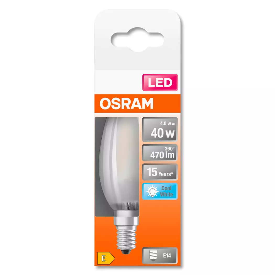 LED-Kerze E14/4 Watt/Energie E
