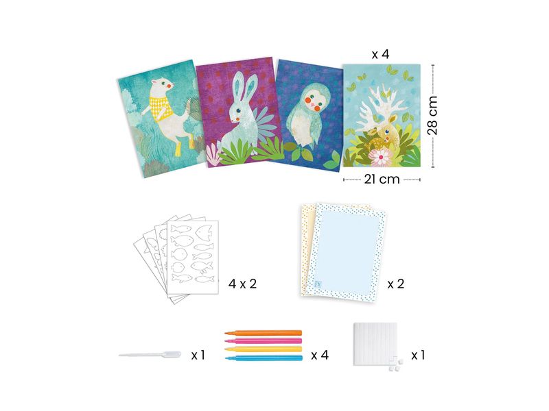 DJECO Malset mit Löschpapier Basteln mit Papier