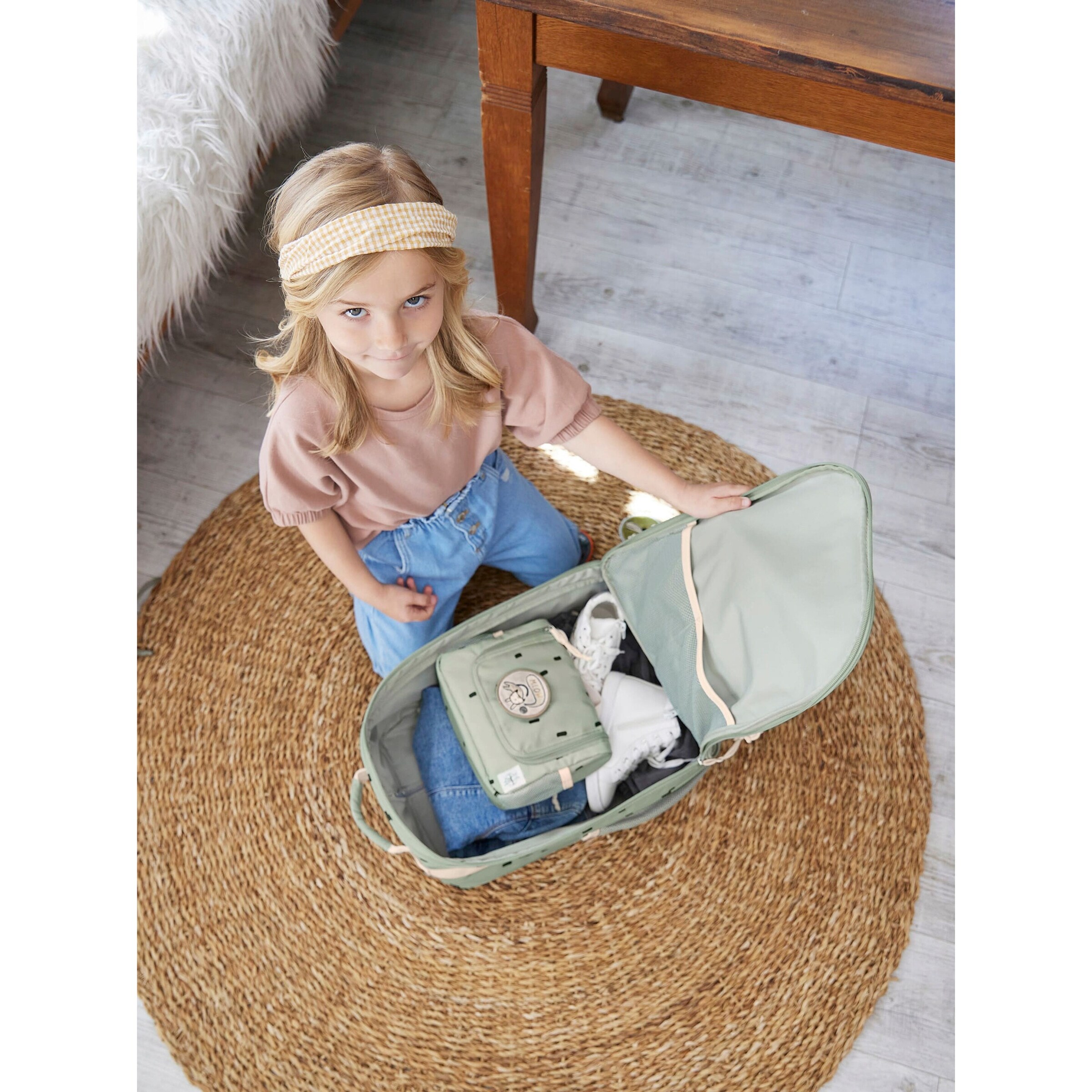 Lässig Kindertrolley Happy Prints olive