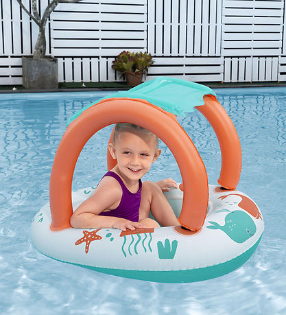 Bestway Schwimmmatratze m. Schirm - 84 x 67 cm - Comfort Plüsch