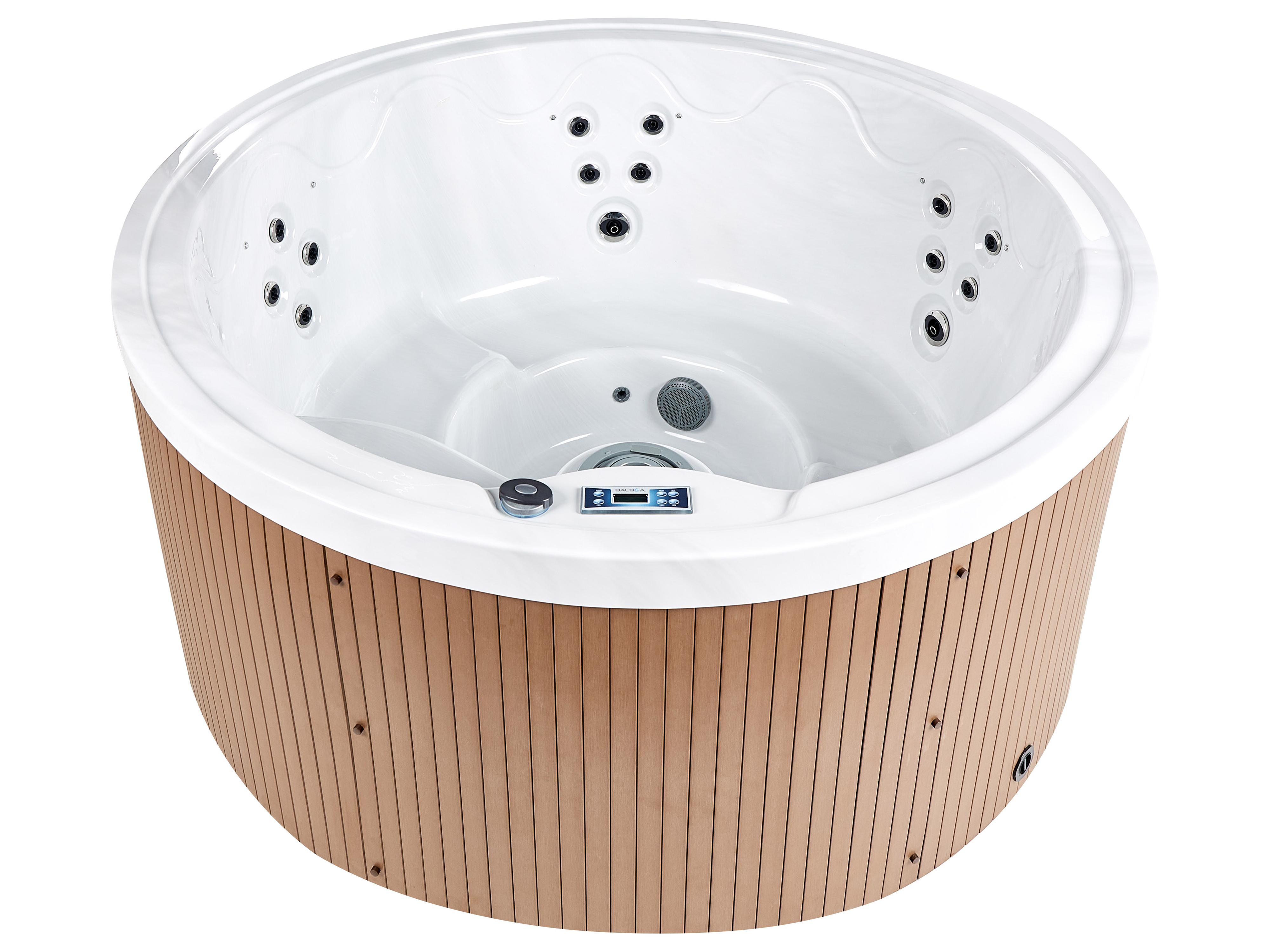 Buiten hottub met LED MARFIL Wit