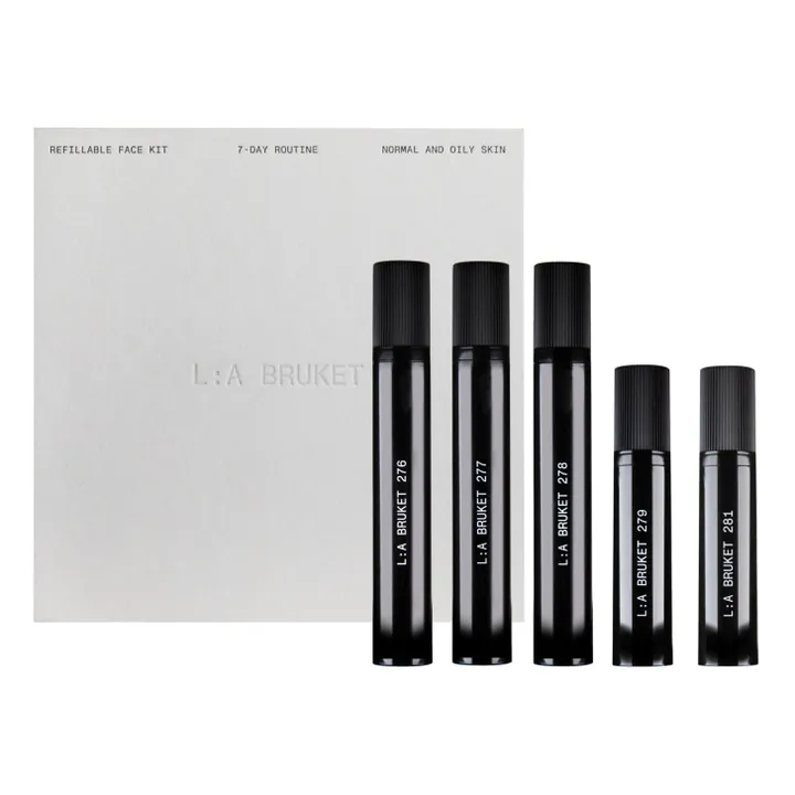 L:A BRUKET Kit de voyage rechargeable - Peau grasse