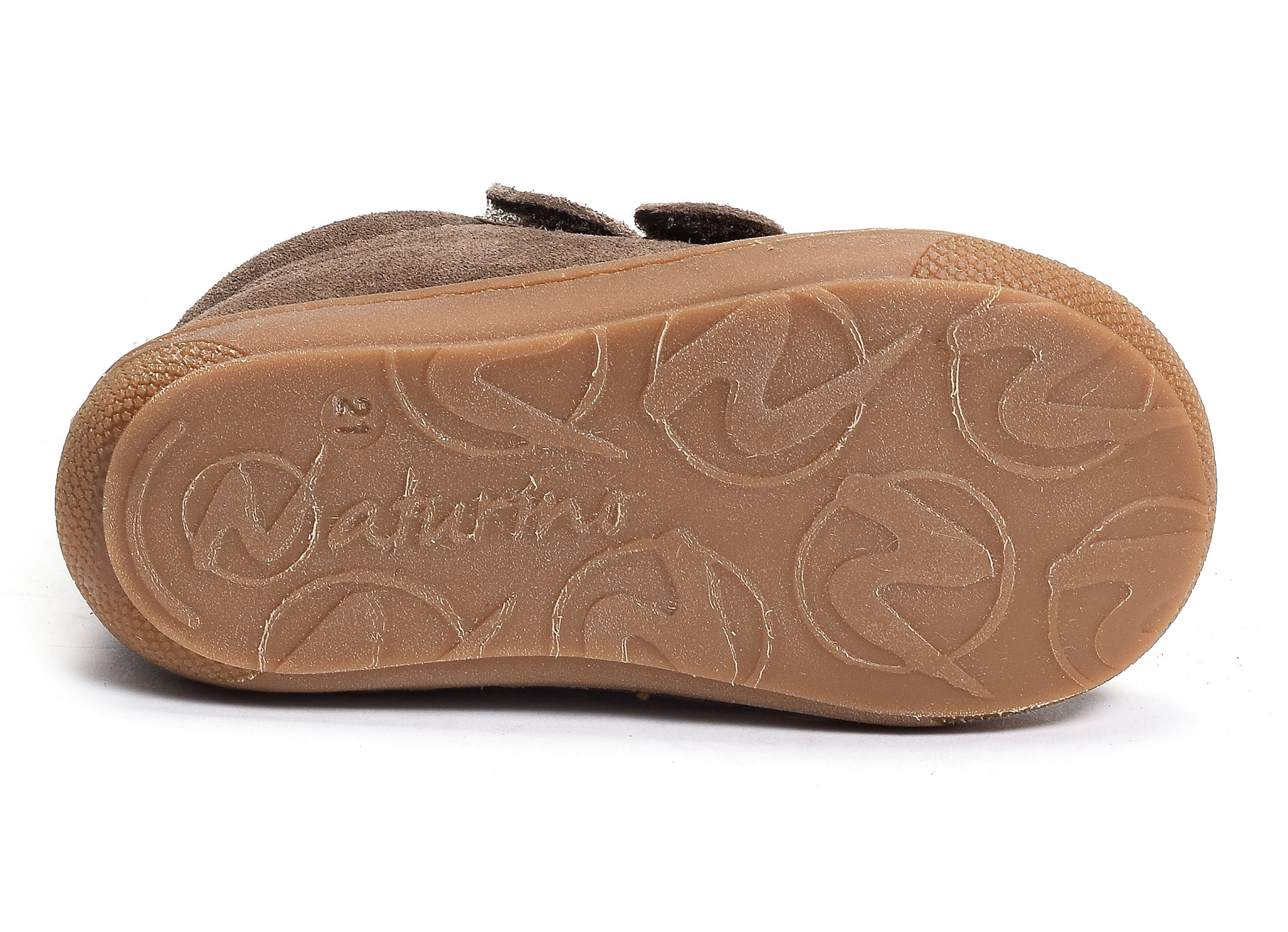Cocoon boy velcro velours marron