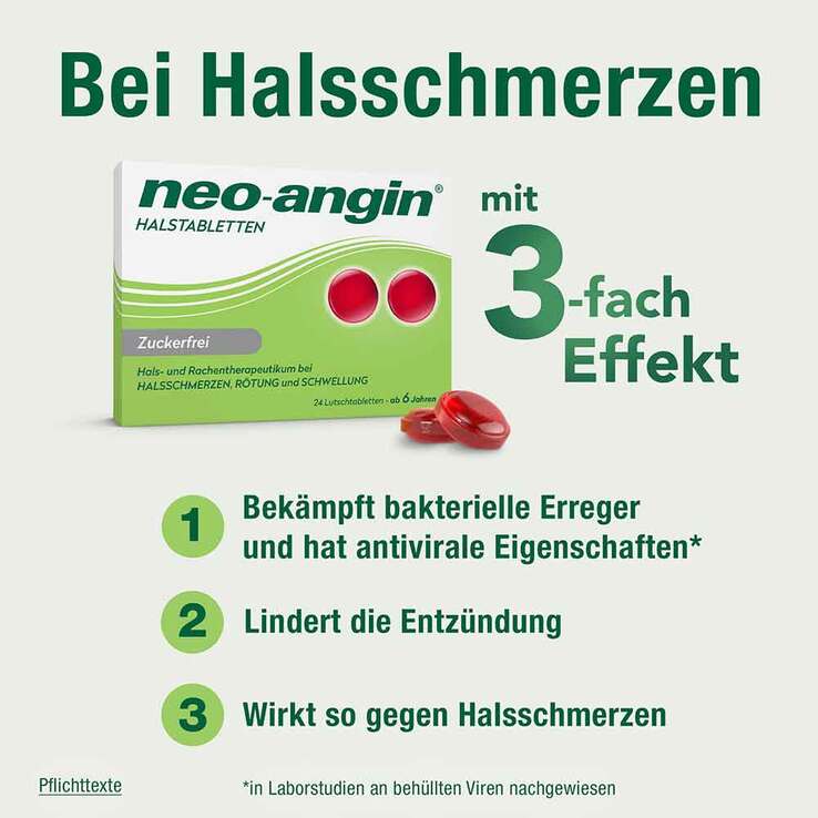 neo-angin Halstabletten zuckerfrei, 24 St