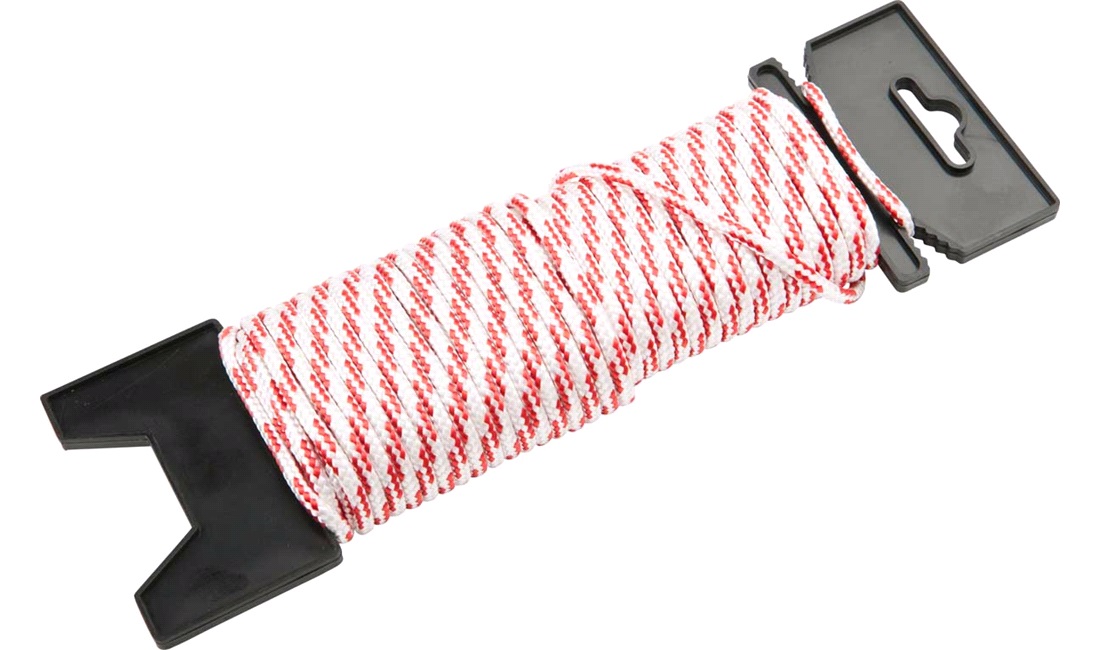Snor flettet polyester, 20 M, Ø 4mm