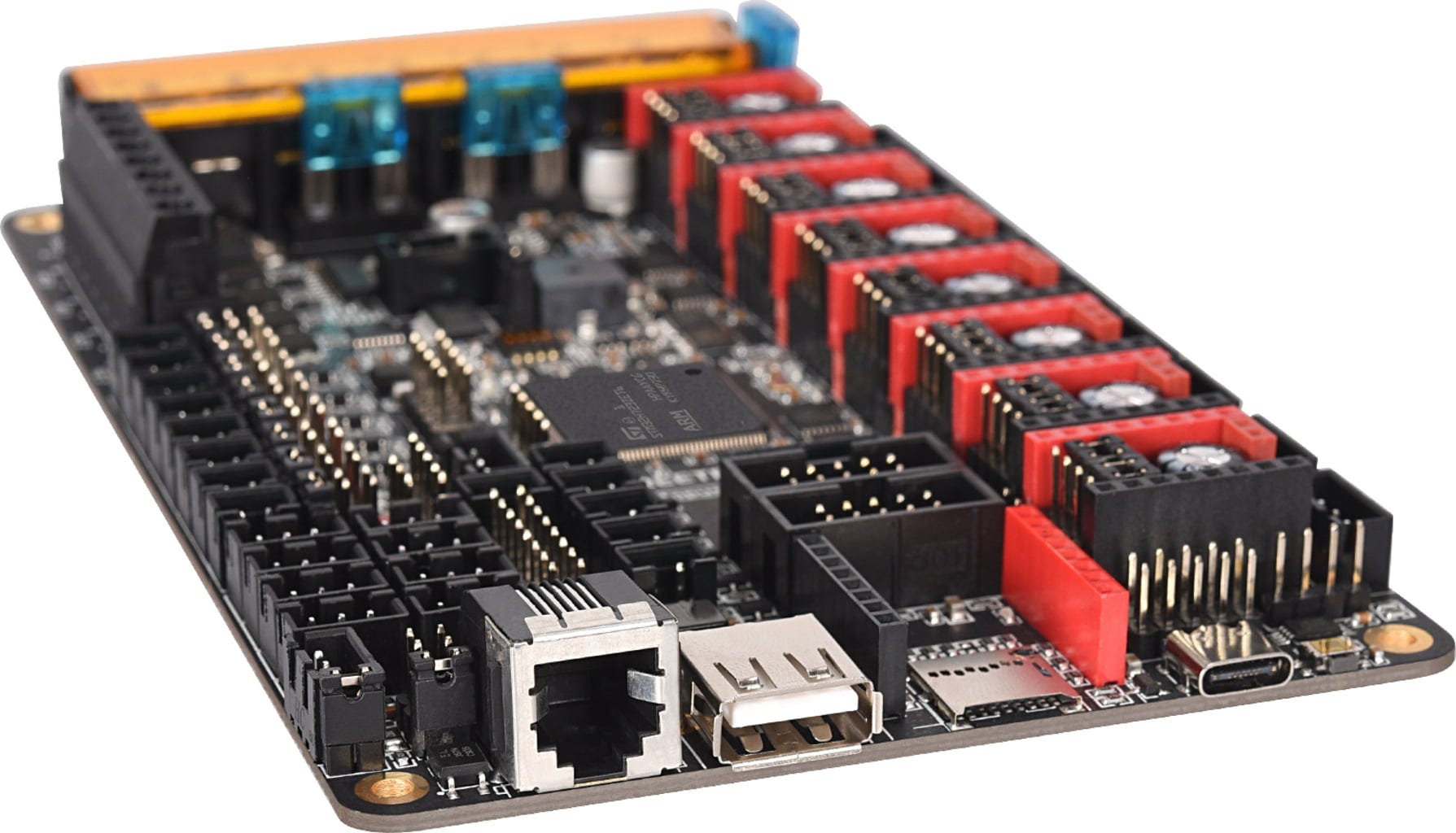 BIGTREETECH  Octopus Pro, H723    Leistungsstarkes Mainboard mit optional einstellbarer Spannung bis max. 60 Volt
