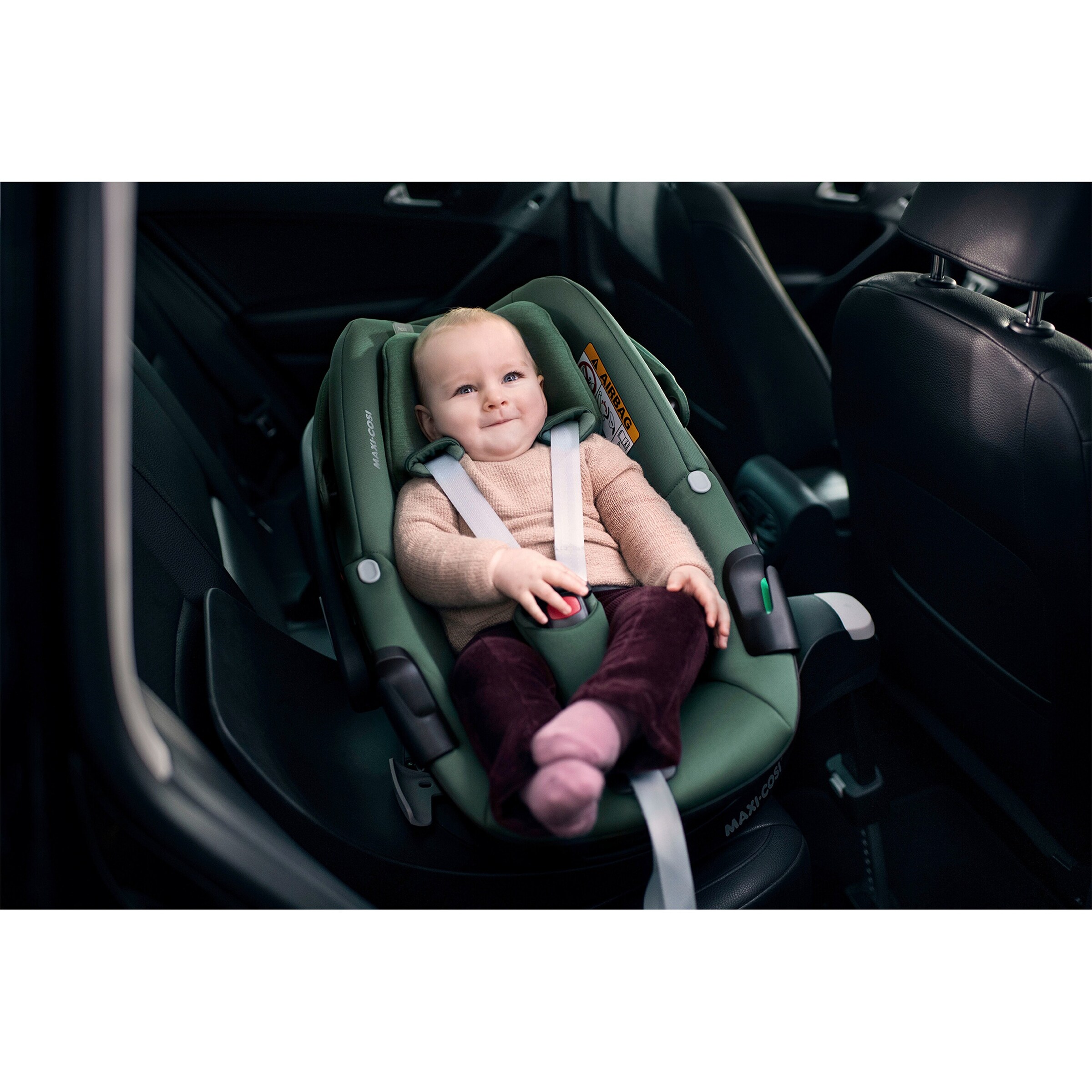 Maxi-Cosi Babyschale Pebble 360 inkl. Isofix-Basis FamilyFix 360 essential green