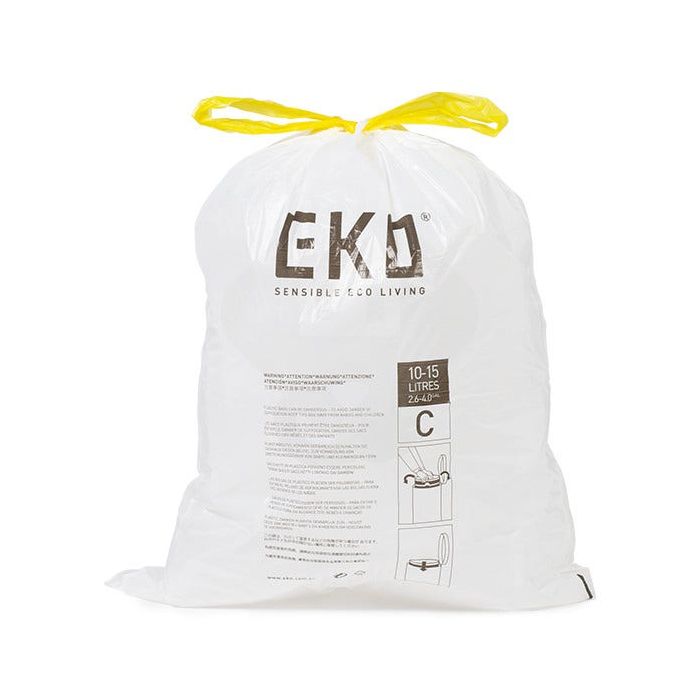 20st EKO afvalzakken type C | 10 - 15 liter | Rol 20 stuks (6951800600669)