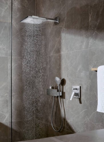 Hansgrohe Raindance E hoofddouche 30cm met wandarm chroom