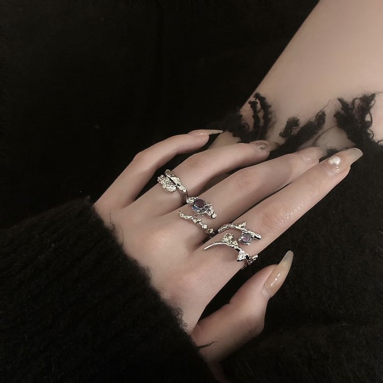 Wandoli - Strass ring / set