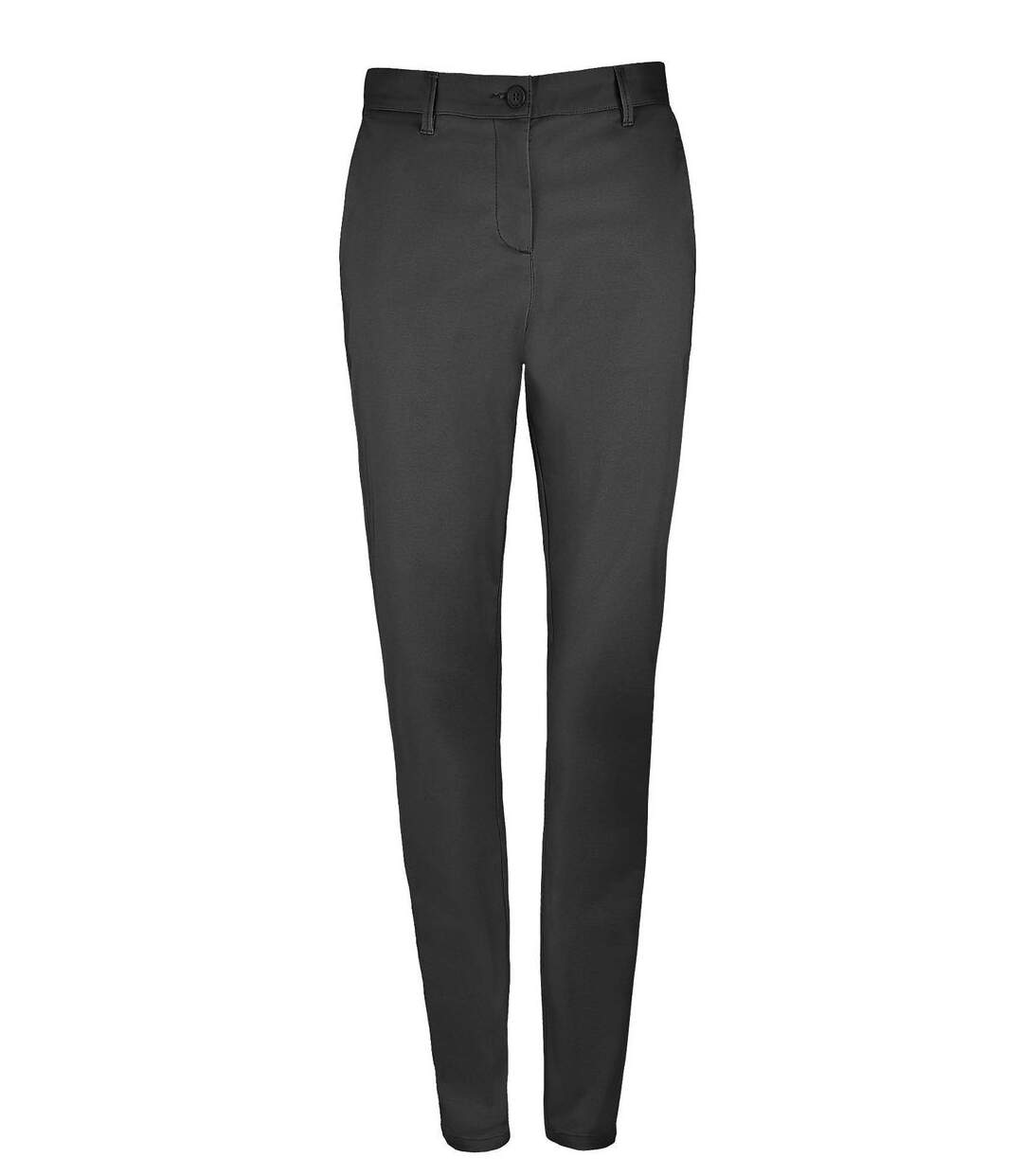 pantalon toile satin femme - 02918 - noir