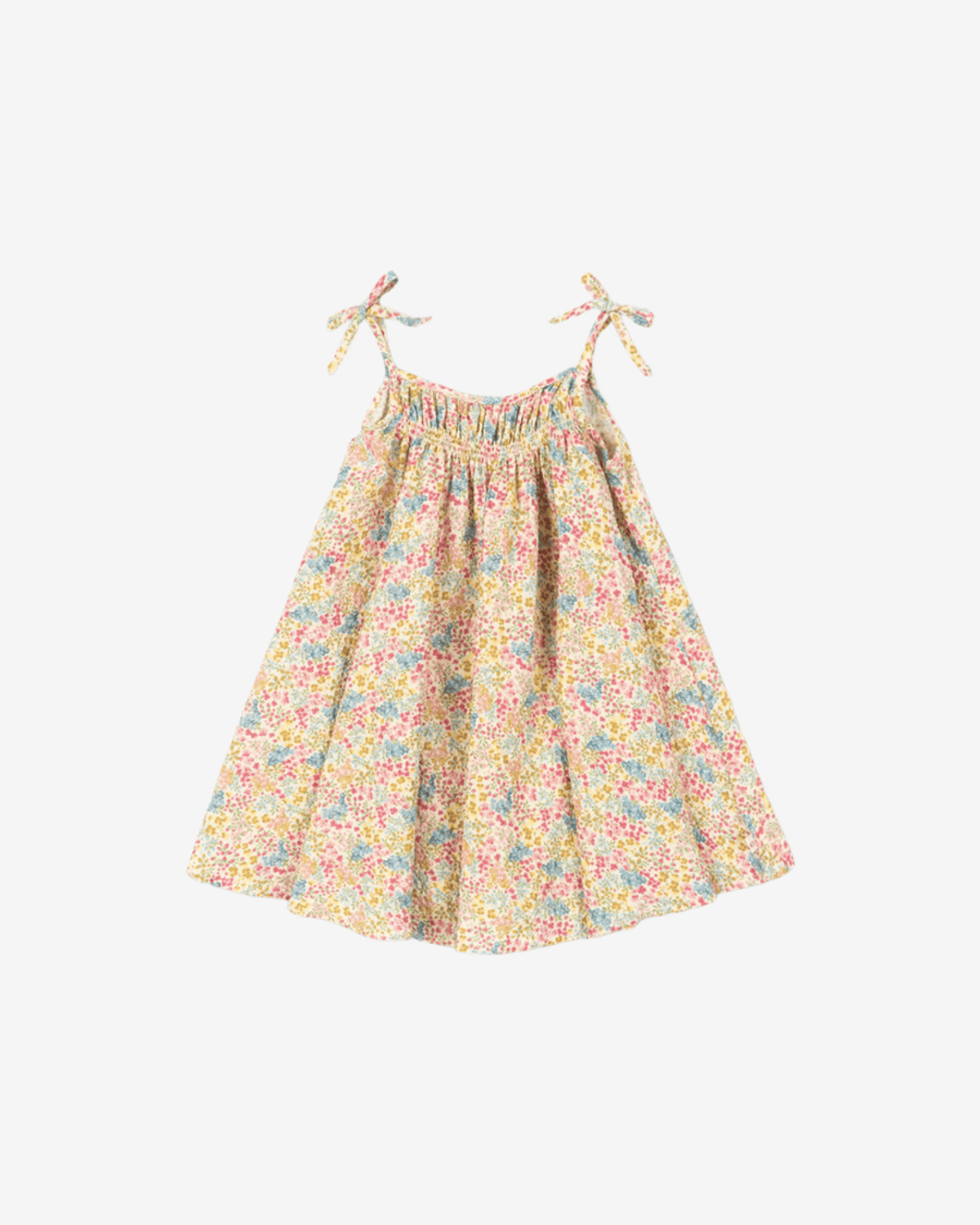 Kjole Barn m/ tynne stropper – Øko Bomull, Elastan | Vivian Strap Dress