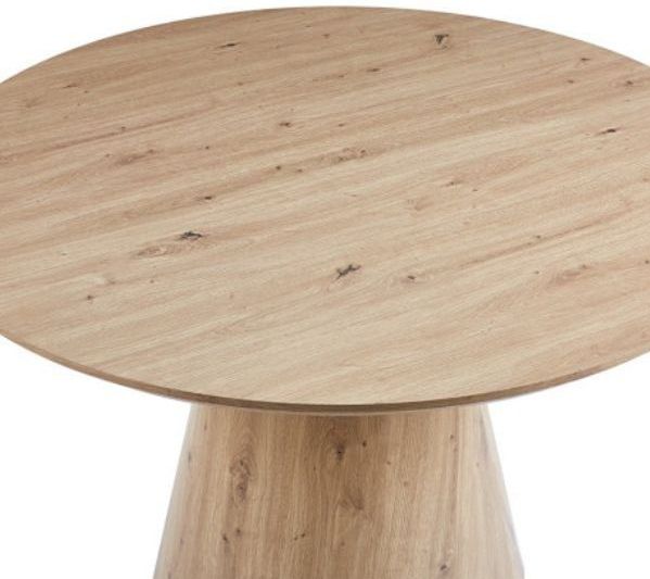 Tafel - Tigo - Rond - Oude Eik - MDF - Diameter 120 cm