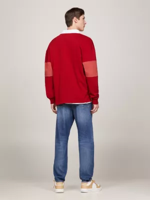 Camisa de rugby tonalmente texturizada
